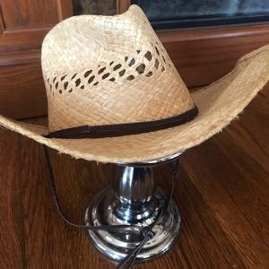 Alamo woven straw western cowboy hat Unisex 6.5
